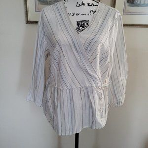 Time and Tru Wrap Shirt Size L